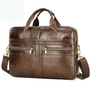 Maletín Ejecutivo de Cuero Genuino LeatherPrime - Clube Boss