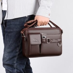 Bolso de Cuero Legítimo Smart Cargo - Clube Boss